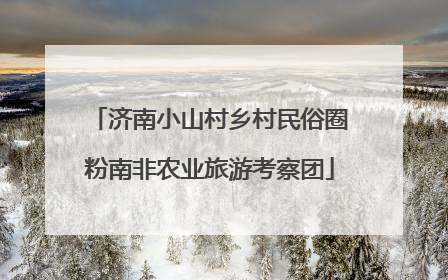 济南小山村乡村民俗圈粉南非农业旅游考察团