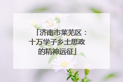 济南市莱芜区：十万学子乡土思政的精神远征