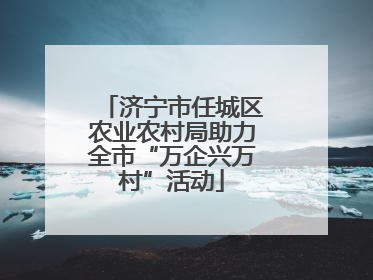 济宁市任城区农业农村局助力全市“万企兴万村”活动