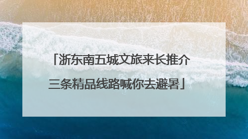 浙东南五城文旅来长推介 三条精品线路喊你去避暑