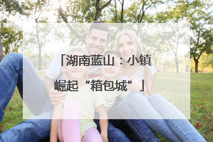 湖南蓝山：小镇崛起“箱包城”