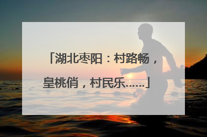 湖北枣阳：村路畅，皇桃俏，村民乐……
