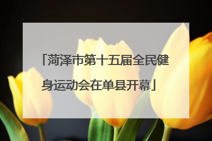 菏泽市第十五届全民健身运动会在单县开幕