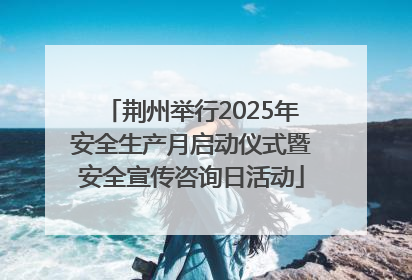 荆州举行2025年安全生产月启动仪式暨安全宣传咨询日活动