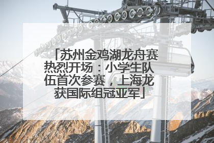 苏州金鸡湖龙舟赛热烈开场：小学生队伍首次参赛，上海龙获国际组冠亚军