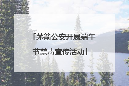 茅箭公安开展端午节禁毒宣传活动