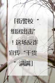 街警校“组团出击”！这场反诈宣传“干货”满满