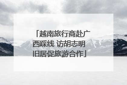 越南旅行商赴广西踩线 访胡志明旧居促旅游合作