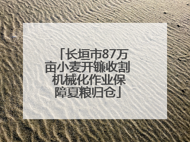 长垣市87万亩小麦开镰收割 机械化作业保障夏粮归仓