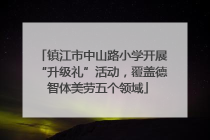 镇江市中山路小学开展“升级礼”活动，覆盖德智体美劳五个领域