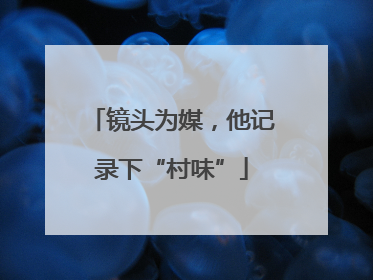 镜头为媒，他记录下“村味”