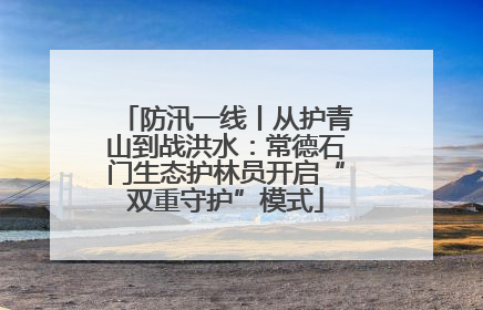 防汛一线丨从护青山到战洪水：常德石门生态护林员开启“双重守护”模式