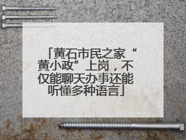 黄石市民之家“黄小政”上岗，不仅能聊天办事还能听懂多种语言