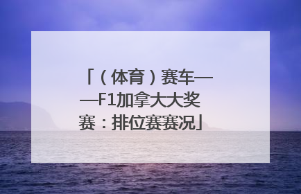 （体育）赛车——F1加拿大大奖赛：排位赛赛况