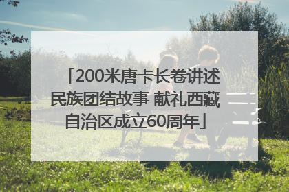 200米唐卡长卷讲述民族团结故事 献礼西藏自治区成立60周年