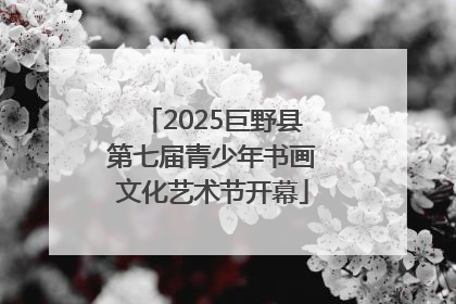 2025巨野县第七届青少年书画文化艺术节开幕