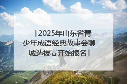 2025年山东省青少年成语经典故事会聊城选拔赛开始报名