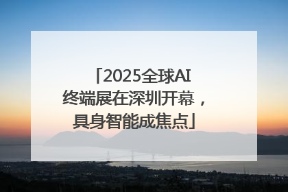 2025全球AI终端展在深圳开幕，具身智能成焦点