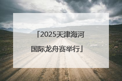 2025天津海河国际龙舟赛举行