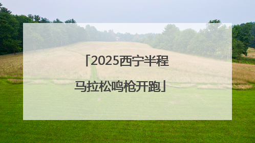 2025西宁半程马拉松鸣枪开跑