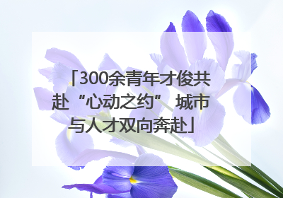 300余青年才俊共赴“心动之约” 城市与人才双向奔赴