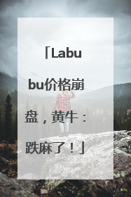 Labubu价格崩盘，黄牛：跌麻了！